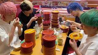 【皿を積み上げろ】回転寿司の大食いで合計100皿超えて過去最高に限界突破の大波乱だった…