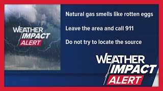 What to do if you smell natural gas after storms