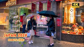 4k hdr japan travel 2024 l 3 Hours Heavy Snow Walk in Shibuya (渋谷) Tokyo japan | Relaxing ambience