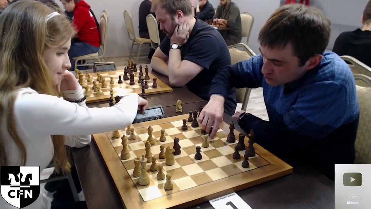 Struggle in the Bishop Endgame. Ukrainskaya I. vs Count of Monte - Cristo. Chess Fight Night. Rapid