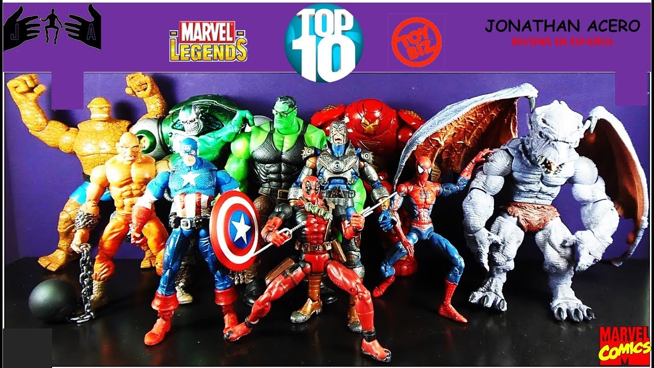 Top 10 Figuras Favoritas Marvel Legends Toy Biz Jonathan Acero Revisiones  en Español 