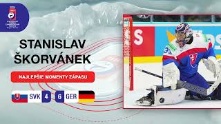 Stanislav Škorvánek - najlepšie zákroky zápasu - SLOVENSKO vs. NEMECKO/ IIHF Majstrovstvá sveta 2024