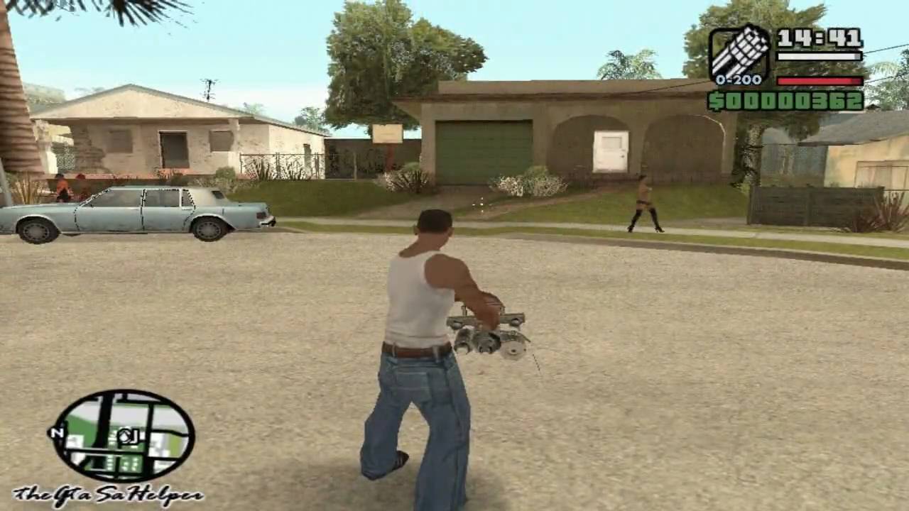 GTA San Andreas - Cadê o Game - Onde achar a Minigun