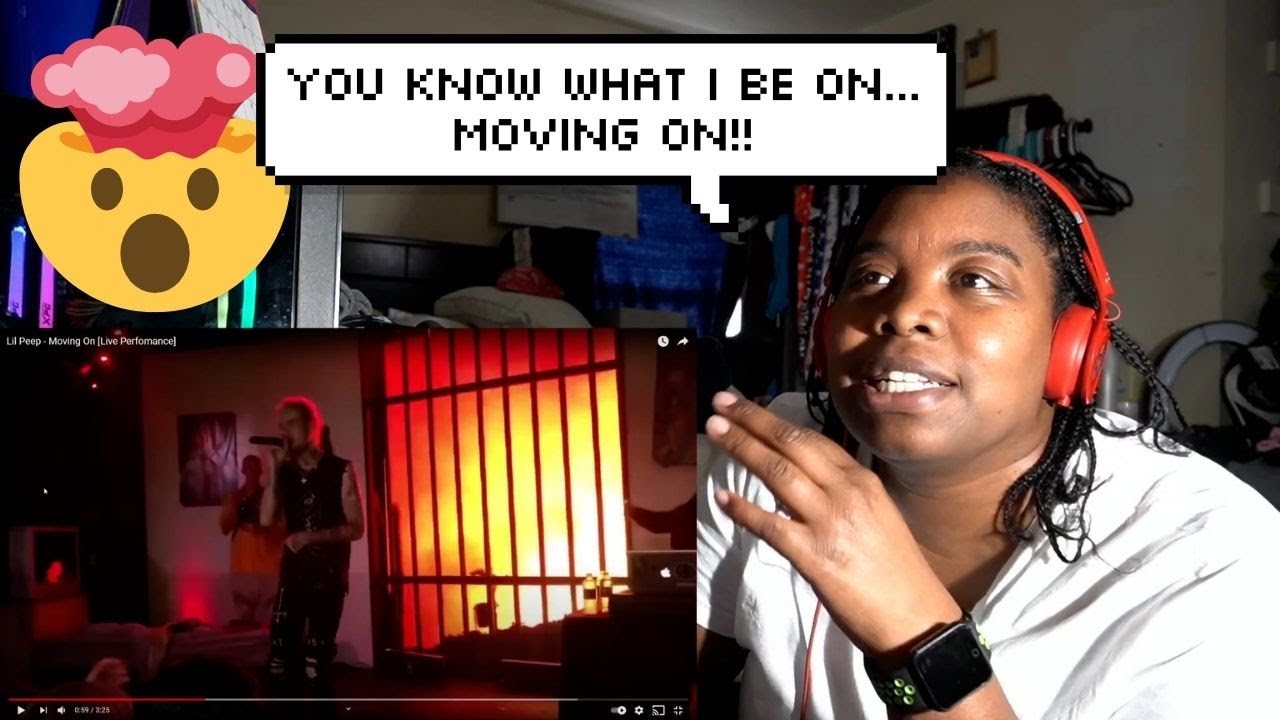 Lil Peep - Moving On [Live Performance] ReactionbyNik