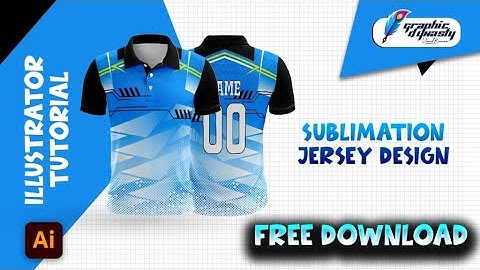 How to Design Sublimation Jersey | Adobe Illustrator | Tutorial | Sublimation Printing