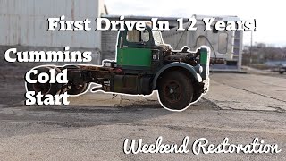 1964 White Cummins Cold Start - First Drive - Weekend Restoration