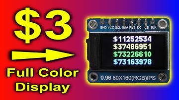 Display test - IPS RGB 80x160 pixels with ST7735S driver