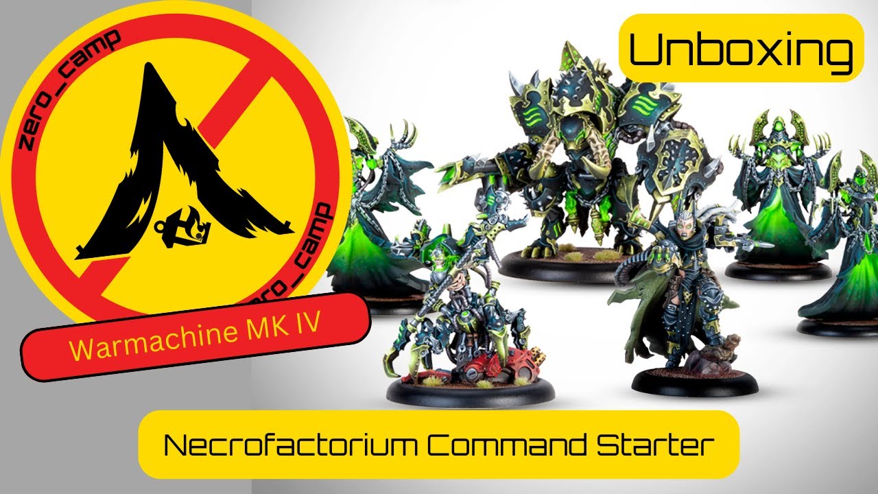 Warmachine: Cryx Necrofactorium Battlegroup Box - Set 20 Punti Con Warcaster E Warjack - Gioco Da Tavolo Strategico