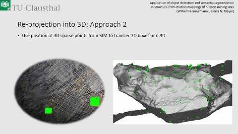 Application of object detection and semantic segmentation in structure from motion mappings of mines