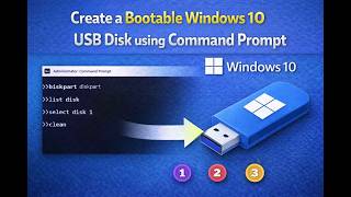 How to Create a Bootable Windows 10 USB Disk using Command Prompt | GearUpWindows Tutorial