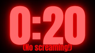 (No Screaming!) Loud Scary 20 Second Timer With Think Jeopardy Music