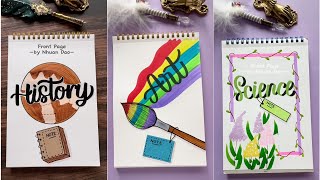 12 Aesthetic Front Page Ideas | Cute & Creative Notebook Covers You’ll Love screenshot 5