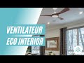 Ventilateur plafond eco interior en bois casafan  france ventilateur