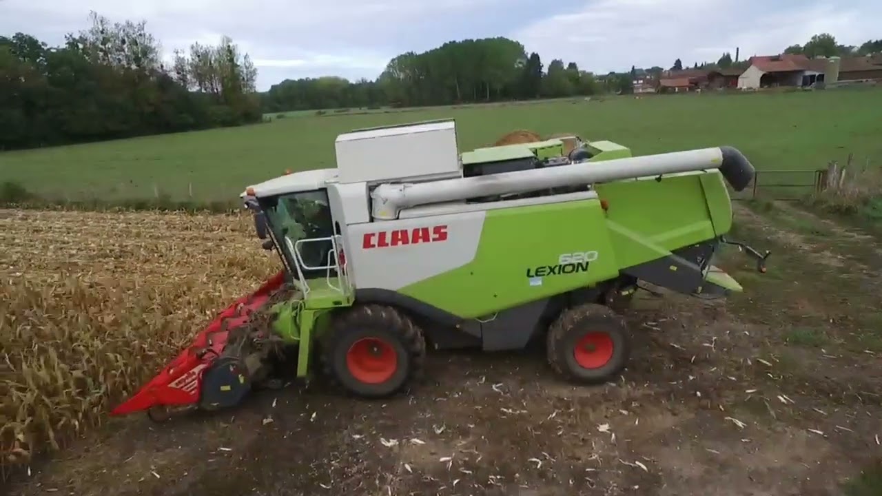 Moisson de maïs grain 2022 ‐ deuxième partis - YouTube