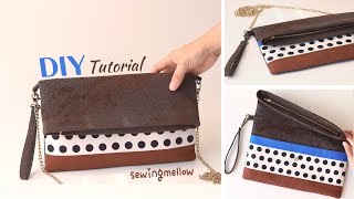 DIY | How to make a Zipper Folding Clutch Bag | Tutorial
