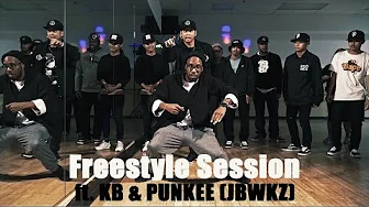 Freestyle Session ft. Punkee, KB and Gavin (JBWKZ) Dancersglobal.tv