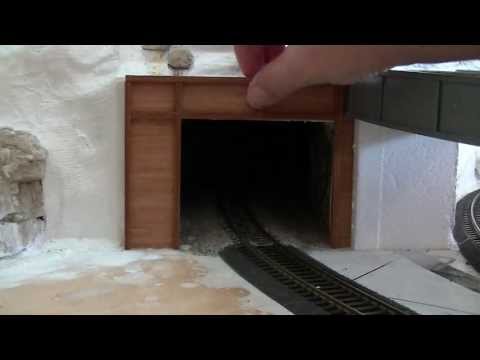 Making HO scale tunnel portals for the layout