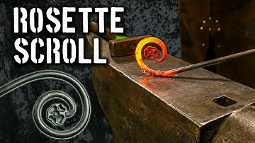Forging a Rosette Finial Scroll [Hand Forging Scrolls]