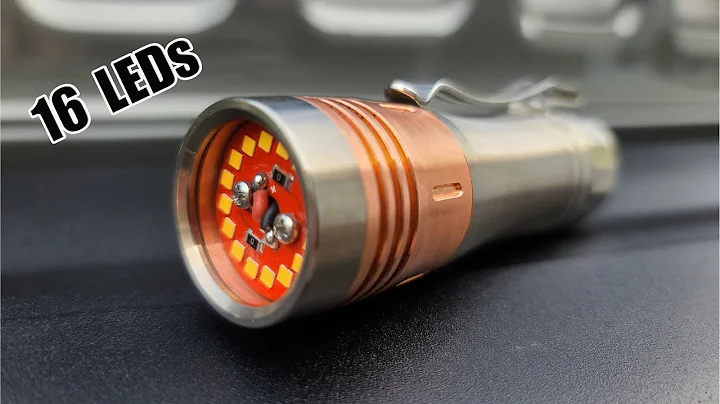 Noctigon KR4 Titanium Mule With 16 Nichia E21A LEDs Review High Power Flashlight