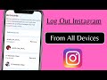 How to Logout Instagram Account From Other Devices | iPhone