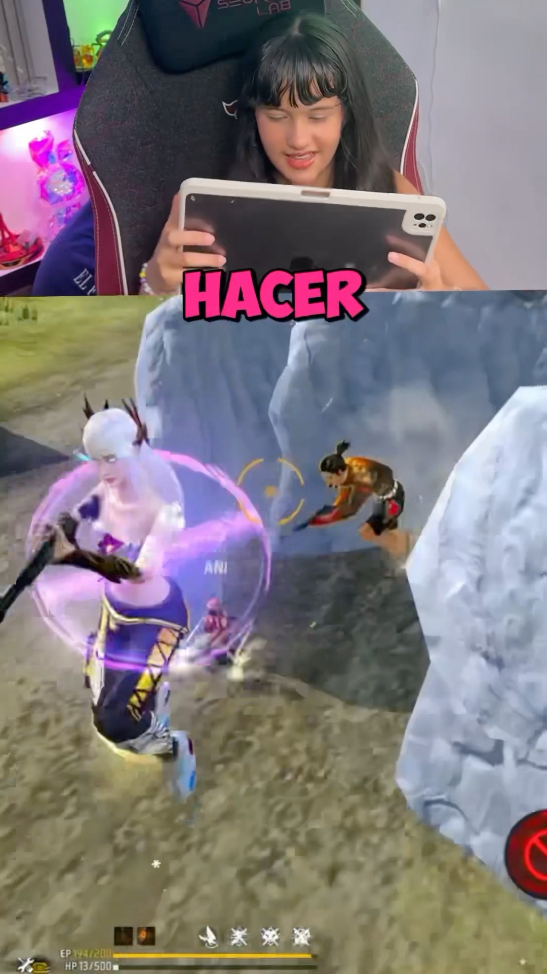 Una niña reto a un hacker en free fire?!