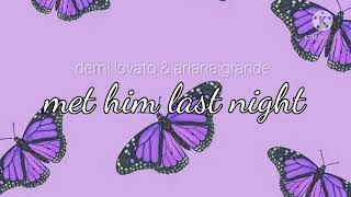 met him last night - Demi Lovato feat Ariana Grande (8D Audio)