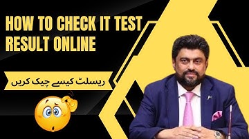 How To Check IT Result Governor Sindh Free IT course Information ℹ️