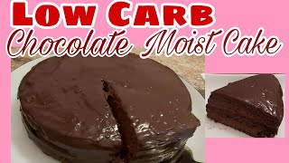 Low carb chocolate moist cake / keto friendly alma's kitchen trebbin