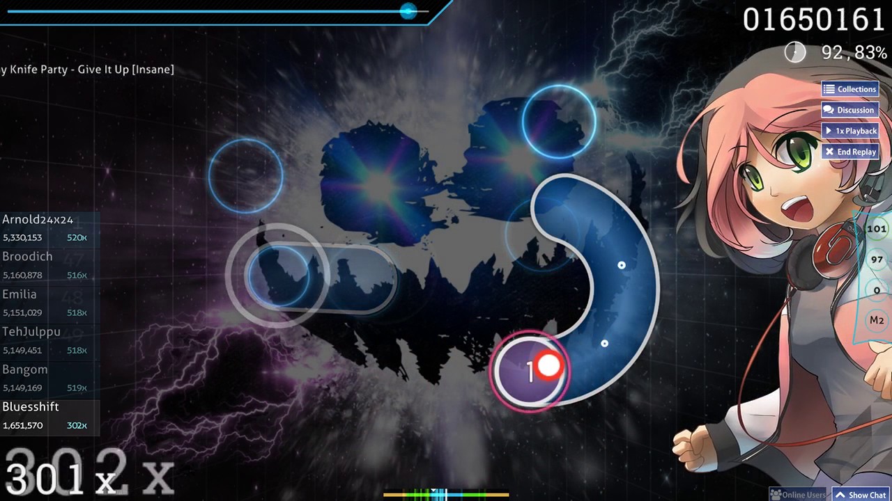 Osu! Knife Party Give It Up [Insane] YouTube