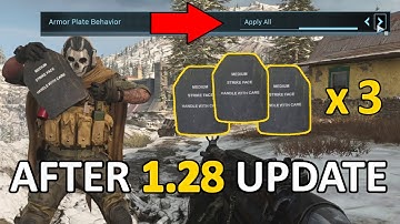 Warzone PS4 & Xbox - How to use ALL Armor Plates with 1 Click! - NEW METHOD
