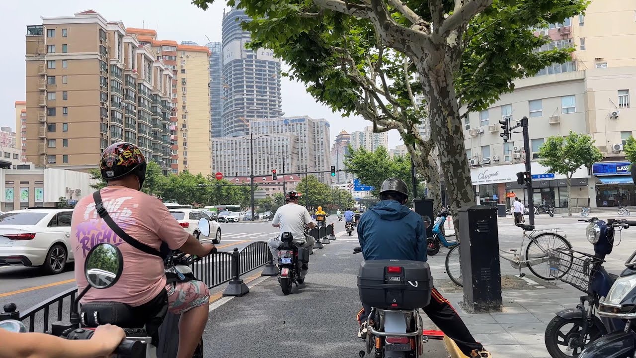 Shanghai, चीन | Hongqiao Road | POV राइड 4K