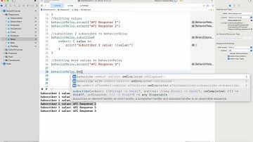 RxSwift | Relay: Behavior Relay