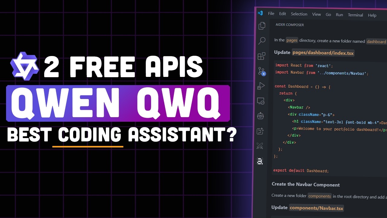 Qwen QwQ-32B: The Ultimate Coding Assistant? (vs DeepSeek R1 & Sonnet, 2 FREE APIs Tested!)
