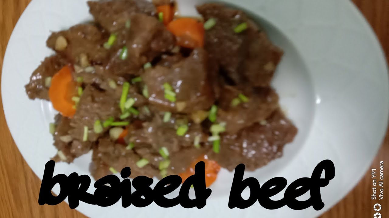 braised beef recipe/ how to cook braised beef recipe ala chowking YouTube