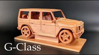 Mercedes G-Class. Geländewagen Изготовление модели из дерева. Масштаб 1:18
