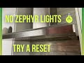 Les lumires de ventilation de la hotte zephyr ne fonctionnent pas  une tape simple  aucun outil  effectuer une rinitialisation 4k