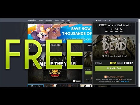 HOW TO GET THE WALKING DEAD GAME SEASON 1 FOR FREE! (HUMBLE BUNDLE)