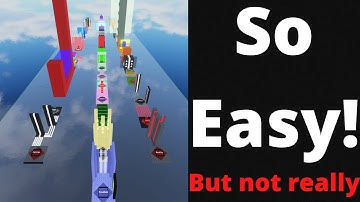 The Obby creator EASY Jump per difficulty chart obby!