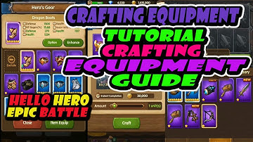 How to Crafting and Choose the Right Equipment - Hello Hero: Epic Battle 4.2
