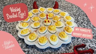 Making DEVILED Eggs! 😈 | My Secret Munster Family Recipe for the BEST Deviled Eggs!