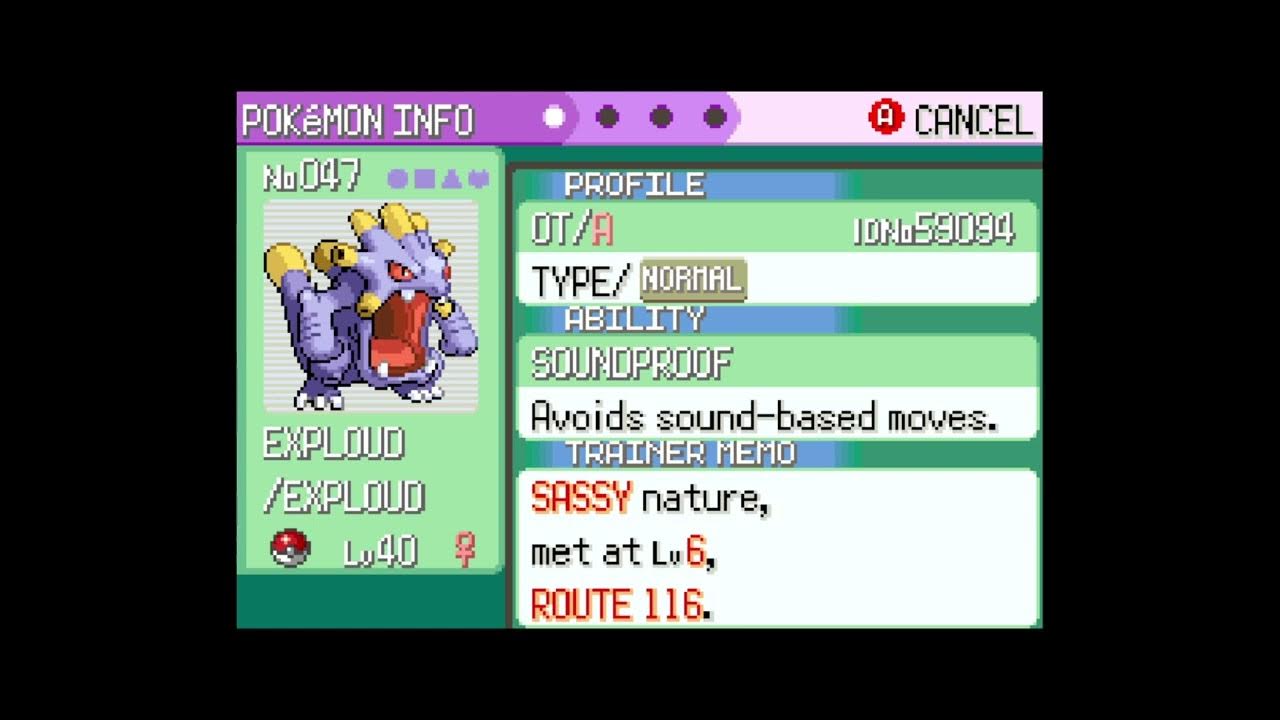 How to get Exploud in Pokemon Emerald YouTube