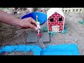 DIY mini farm Diorama with Aquarium &amp; Grass | horse house -cow shed | Supply water for animal #2