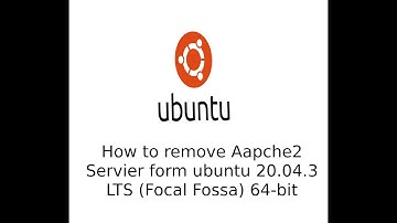 How to uninstall and remove Apache2 on Ubuntu