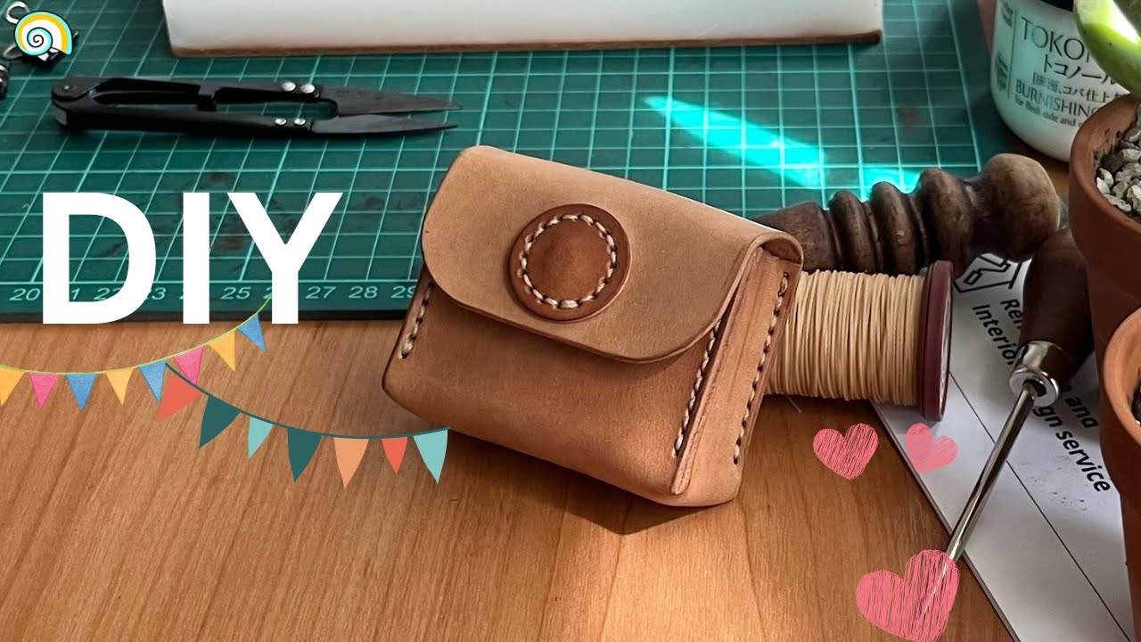 Making A Compact Leather Coin Purse｜Free PDF pattern｜Philippine