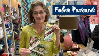 Fabric Postcards - Live Demo/Tutorial with Jackie