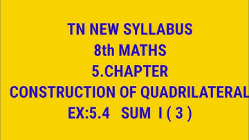 TN samacheer 8th STD maths ex: 5.4 sum 3 geometry new syllabus2020-21quadrilateral sum 1(3)