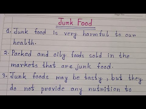 10 Lines On Junk Food In English | 10 Lines Essay On Junk Food | Easy ...