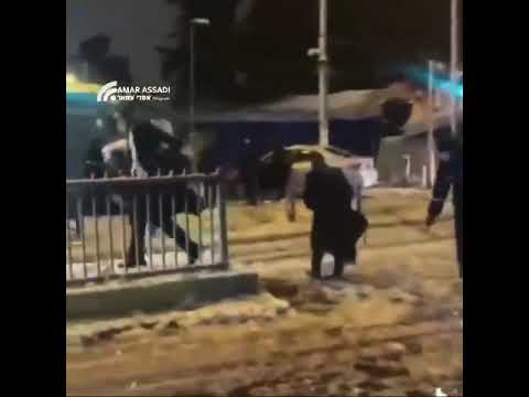 ערבים תוקפים אב ובנו חרדים בירושלים 