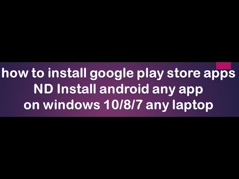 google play store app install windows 10