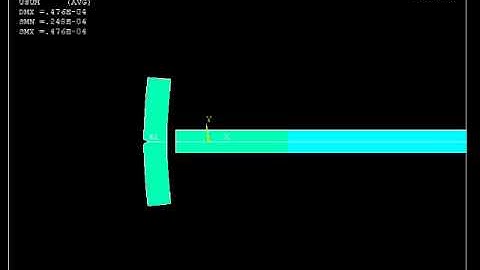 Numerical simulation of one-point impact experiment